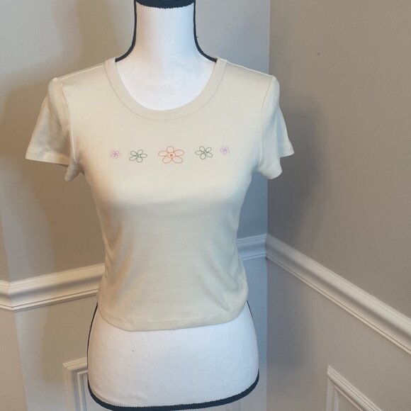 American Eagle Babydoll Tee Size Medium - Picture 1 of 7